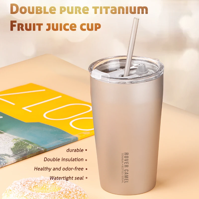 Rover Camel 500 мл титановая двухслойная чашка для пивного сока кофейная кружка воды с