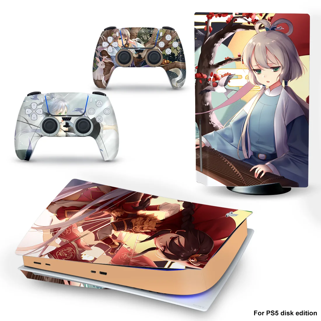 

Cartoon Girl PS5 Standard Disc Edition Skin Sticker Decal Cover for PlayStation 5 Console & Controller PS5 Skin Sticker Vinyl