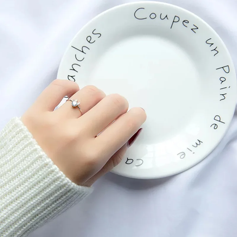 Кольца серебряного цвета с оленем кольцо рогами из циркония открытые