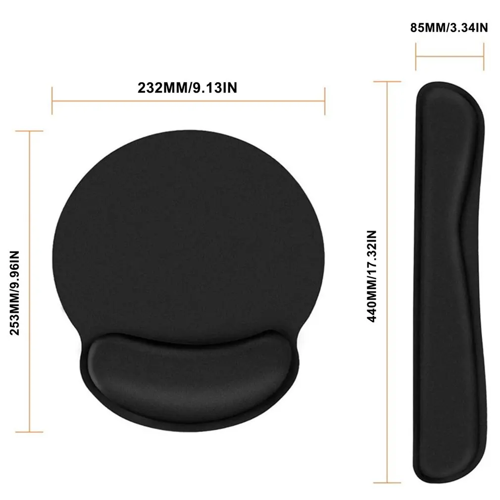 

Wristband Mouse Pad Game Hand Rest Office Superior Memory Foam Nonslip Rubber Base Fatigue-free Typing Design Pad