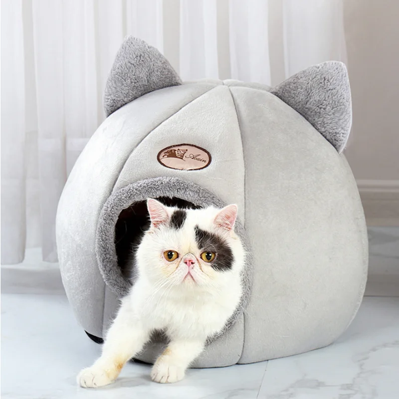 

Winter Warm Nest Soft Sleeping Pad Animal Puppy Cave Sleeping Mat Nest Kennel Pet Supply Foldable Pet Dog Cat Tent House