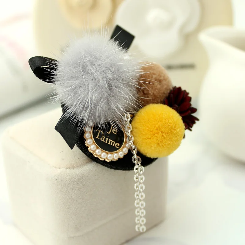 Корейская ткань брошь с цветами Srcaf Пряжка норковые волосы элегантный свитер