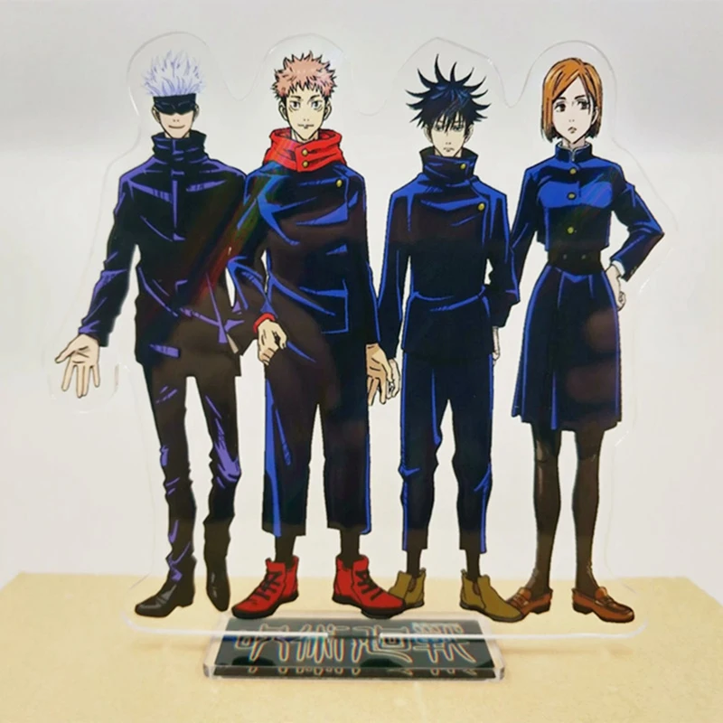 

Anime Jujutsu Kaisen Acrylic Desk Stand Figures Models Teenagers Figures Plate Holder Stand Model Plate Decor Gift
