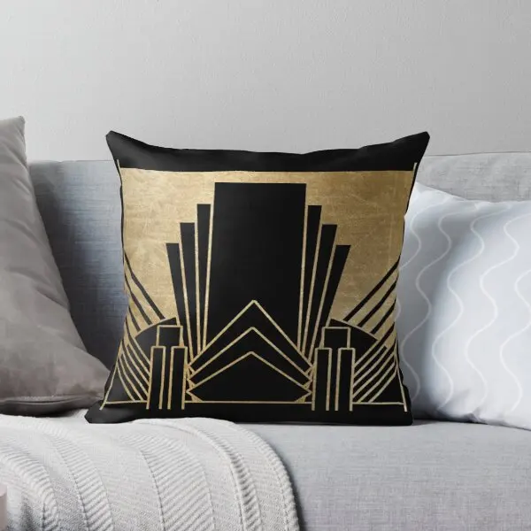 

Art Deco Design Printing Throw Pillow Cover Office Fashion Decorative Decor Soft Anime Case Bed Waist Pillows not include