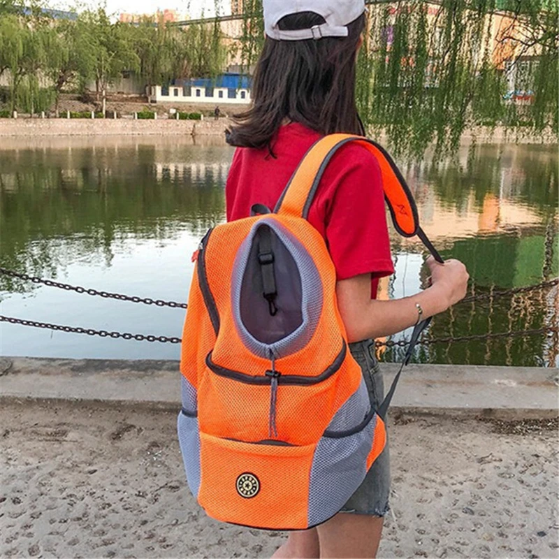 

Pet Carrier Backpack Dog Out Double Shoulder Portable Travel Pet Accessories Cat Backpack Carrier Front Bag Mesh Backpack Head