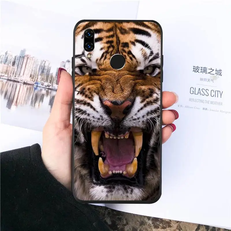 

King of the forest horror animal tiger Phone Case For Huawei honor Mate P 10 20 30 40 Pro 10i 9 10 20 8 x Lite funda coque