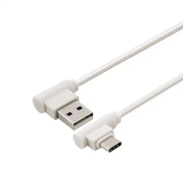 Горячая нейлоновая USB 3 1 Type C 90 градусов с прямым углом к 2 0 типа быстрой зарядки и