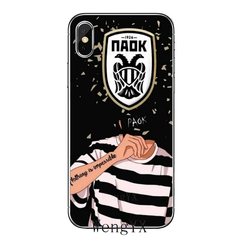 Для samsung Galaxy S10 Lite S9 S8 S7 S6 edge Plus S5 S4 Note 9 8 5 4 mini чехол Paok Fc Салоники|Бамперы| |