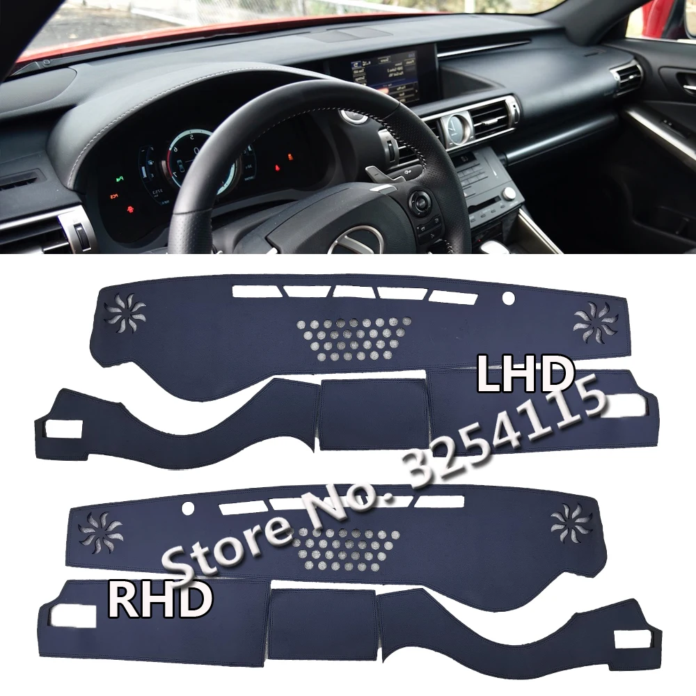 

PU Leather Dashmat Suede Dashboard Cover Pad Dash Mat Carpet Car Styling For Lexus IS III IS200T IS250 IS300 IS350H 2013-2021