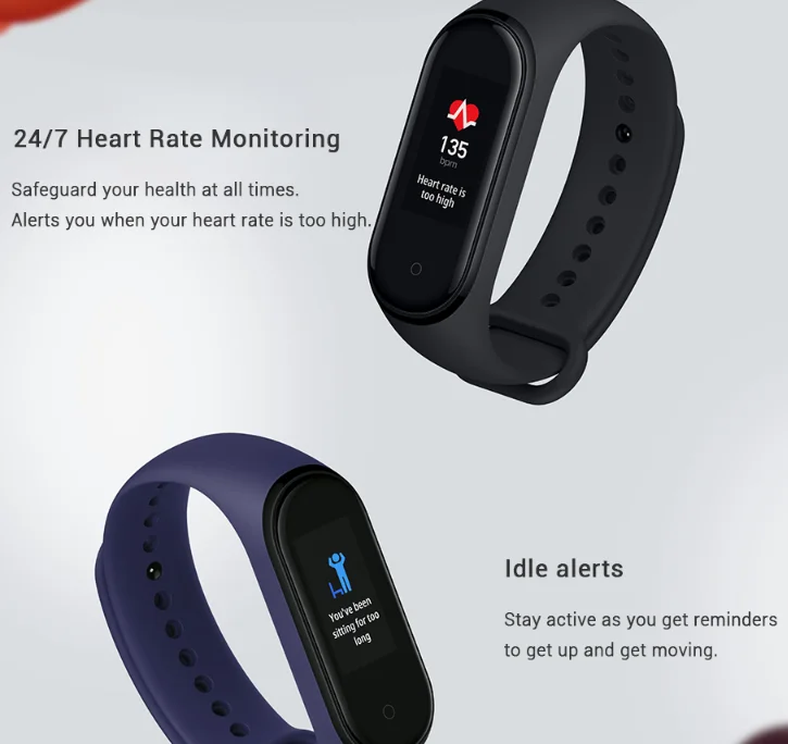 Оригинальные Смарт-часы Xiaomi Mi Band 4 AMOLED цветной экран пульсометр фитнес-трекер