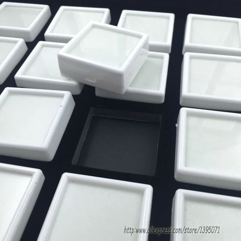 Высококачественный черный драгоценный камень из кожзаменителя дорожная коробка