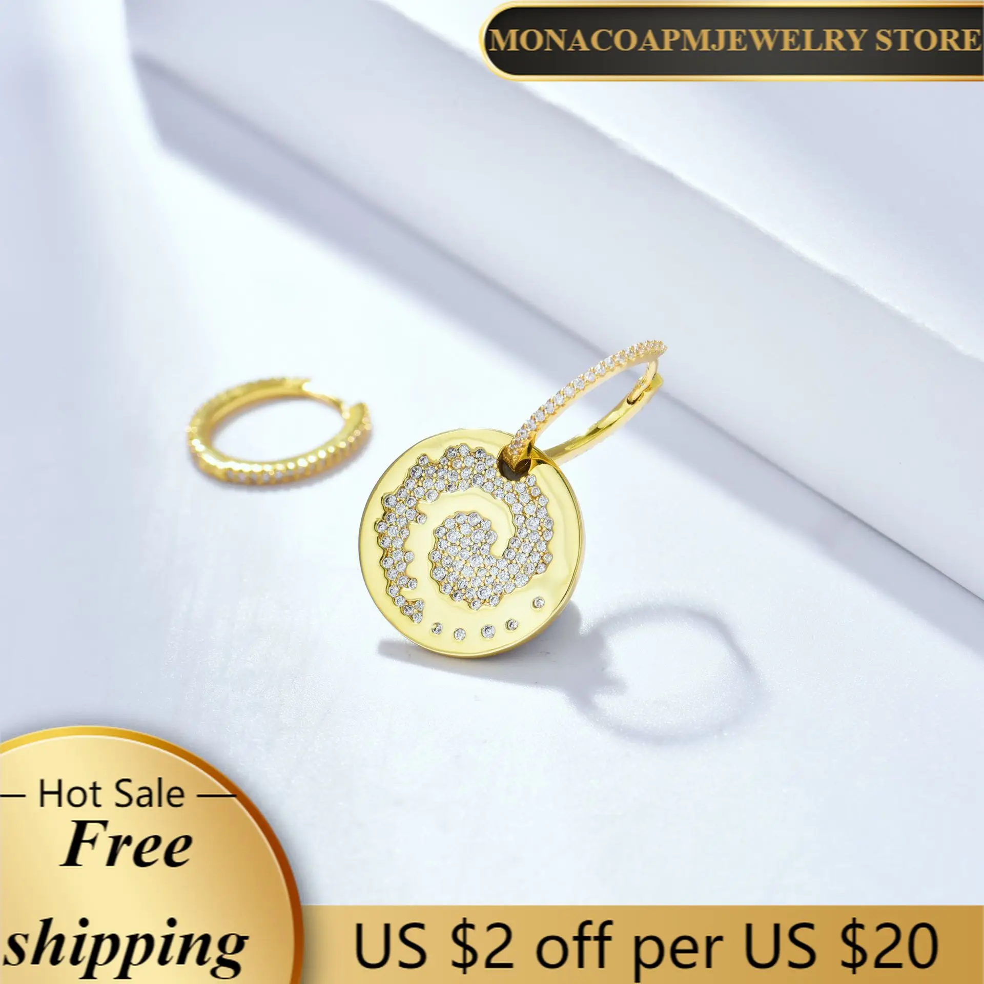

S925 Sterling Silver High Quality Lucky Tassels Fashion Charm Luxury Brand Monaco Ladies Earrings All-match Jewelry