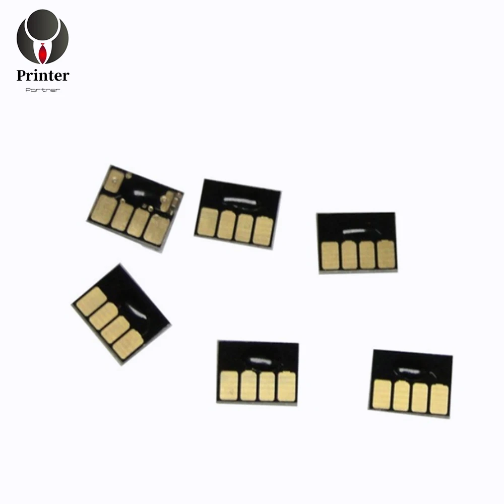 

Printer Partner unique Refillable cartridge Auto reset chip 6 color as set compatible for HP 72 to T1100 T610 T790 T1200