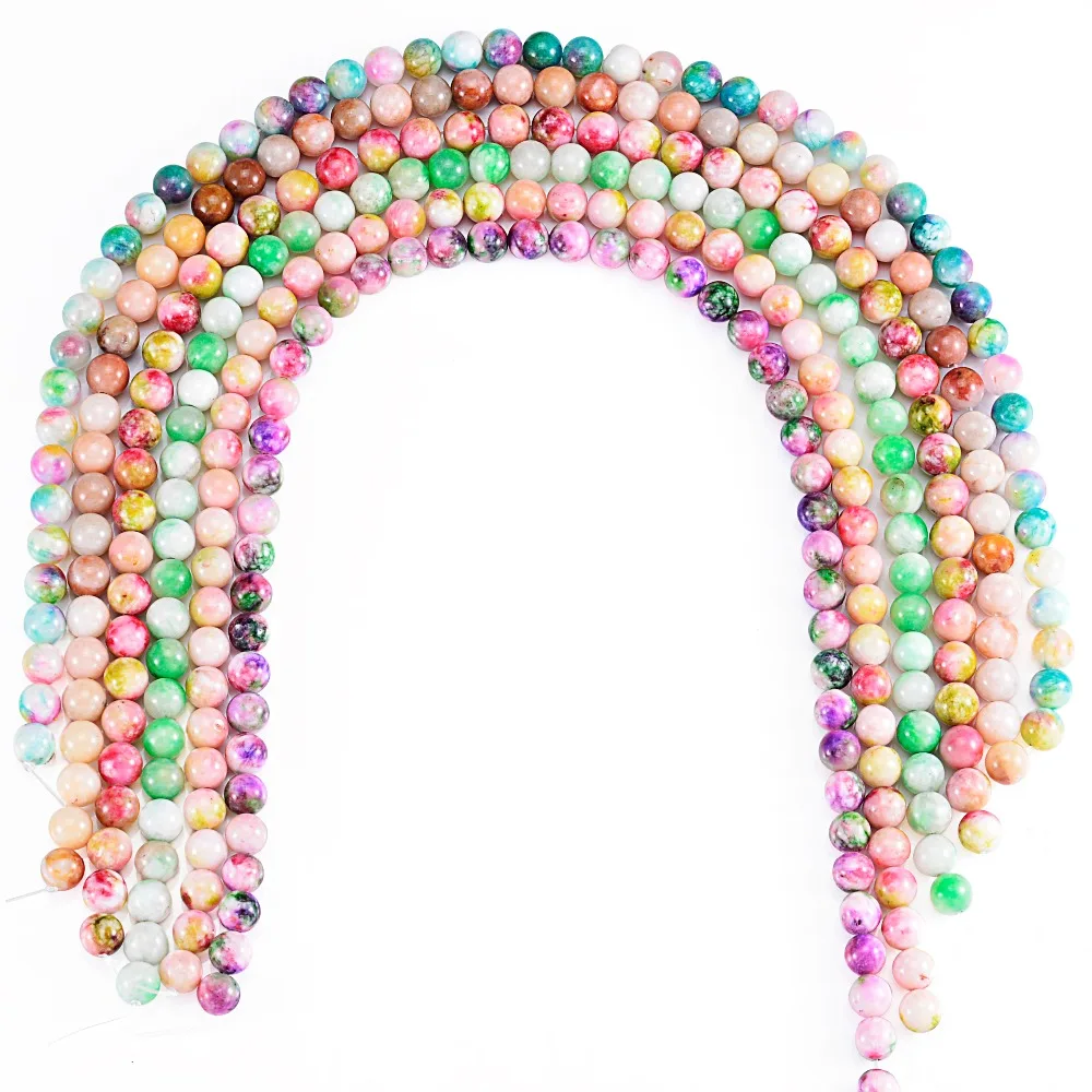 48 шт. бусины из натурального камня 8 мм | Украшения и аксессуары