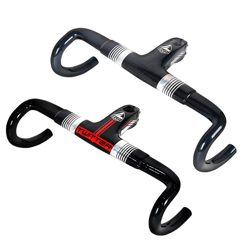 Bicycle parts integrated road bicycle carbon handlebar with stem |
