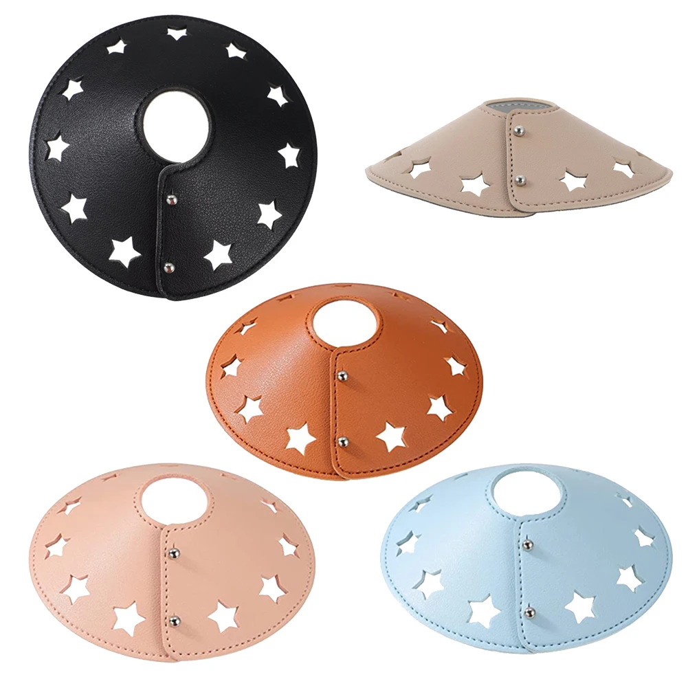 

PU Leather Lampshade Star Table Lamp Shade Covers Chandelier Cover Hand Lamp Cover Detachable Lamp Cover Light Accessories