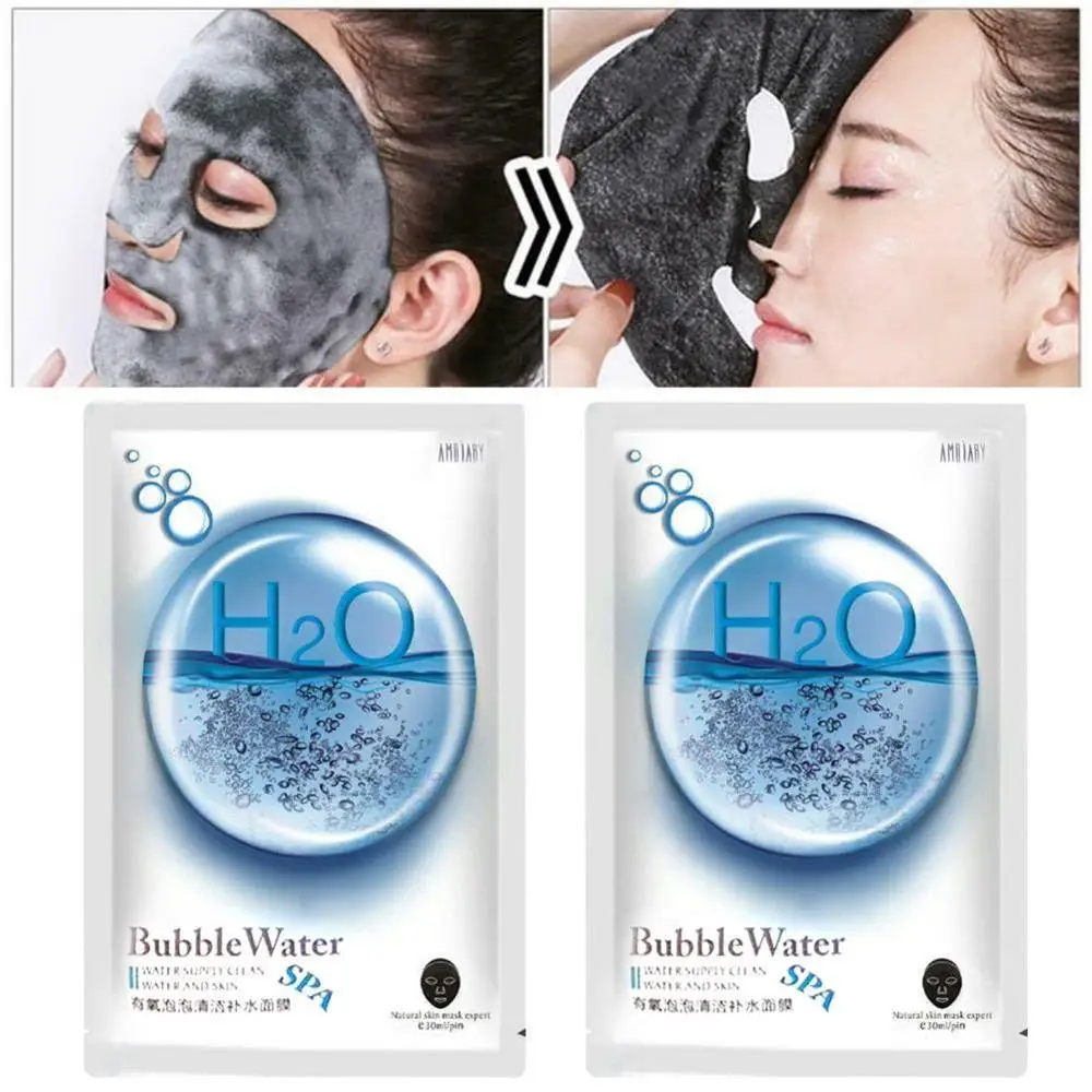 1 шт. кислородный пузырьковый лист маска Корейская Очищающая удаление грязи