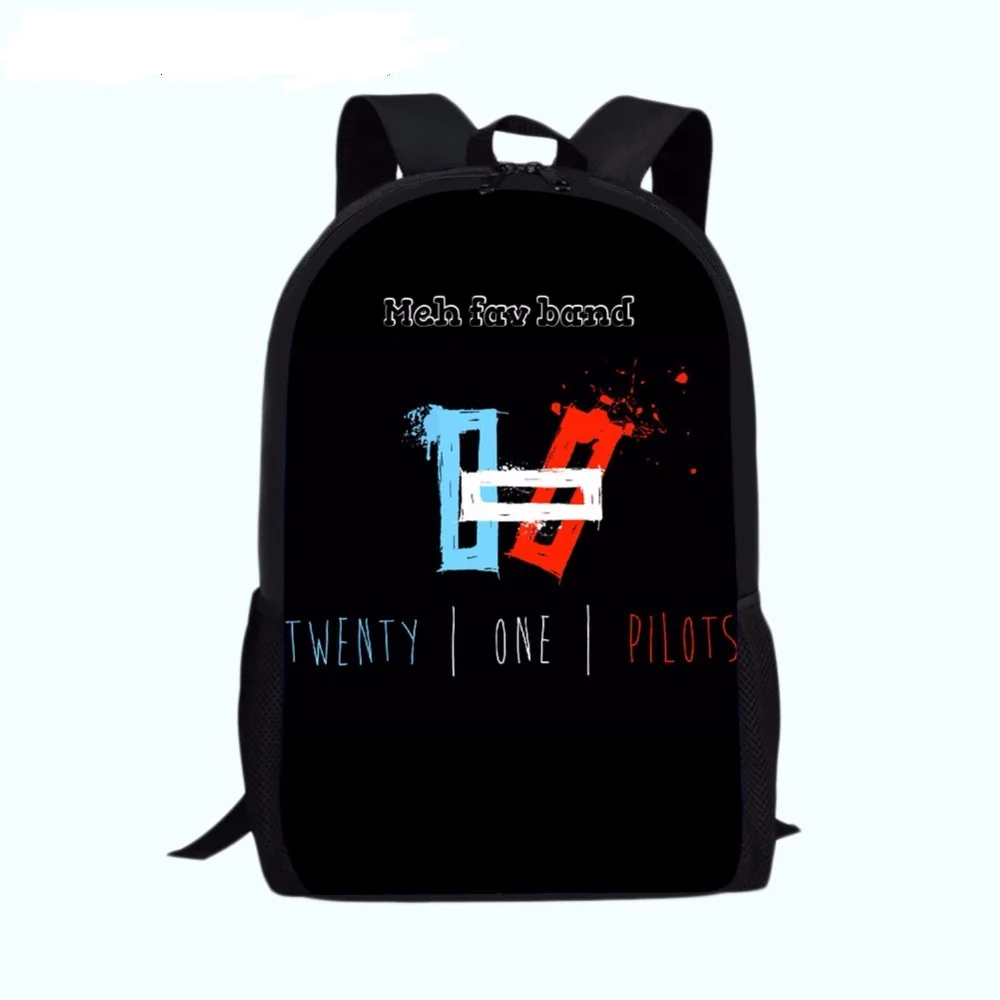 Bookbag Twenty one Pilots ортопедические Рюкзаки Школьный ранец для мальчиков и девочек