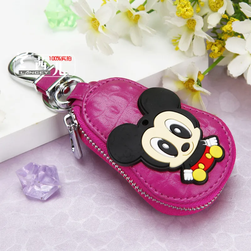 Style32 Милый мультяшный брелок Hello Kitty, модный кожаный кошелек на молнии, брелок для женщин и девочек, брелок для ключей, автомобильный Шарм, ювелирное изделие, подарок - Цвет: Style32
