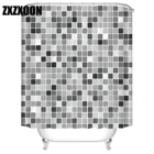 Декоративные геометрический горошек; Украшенное волнистыми полосками душ Шторы s Ванная комната Шторы Фабричный комплект Водонепроницаемый полиэстер Ванна Шторы с крючками