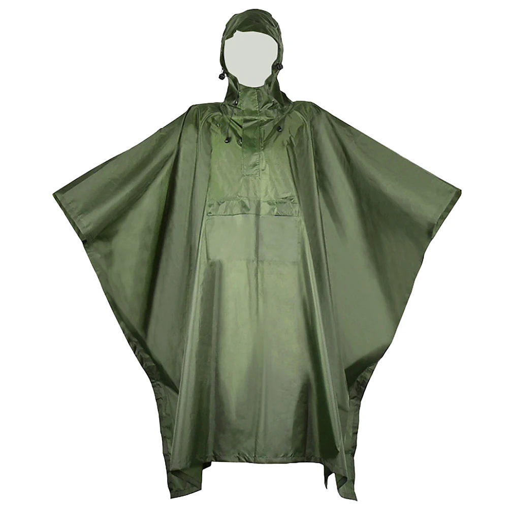 Водонепроницаемый плащ для мужчин и женщин дождевик пончо со светоотражающими