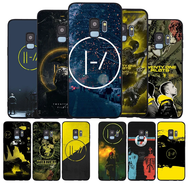 Черный мягкий чехол Twenty One Pilots для телефона Samsung S20 S10 S9 S8 S7 edge Plus Lite Note 9 10 A6 A7 A8 A9