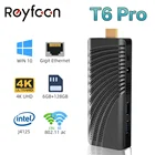 Портативный мини-ПК T6 Pro, Intel J4125, 4 ядра, 6 ГБ, 128 ГБ, Windows 10 Pro, с HD выходом, 4K, 1000M LAN, 2,4G5 ГГц, Wi-Fi, BT