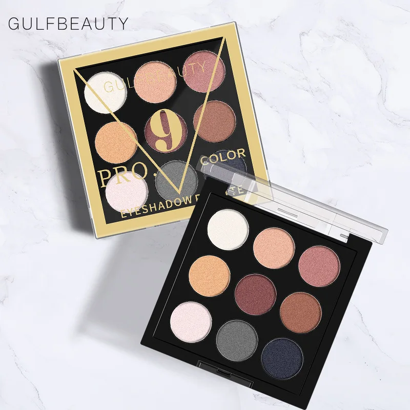 9 цветов Тени для век мраморная тарелка водостойкий макияж глаз минеральная