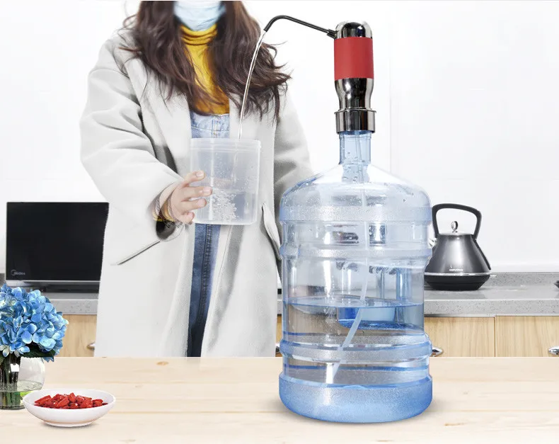 Автоматический водяной насос для бутылки с usb зарядкой, электрический насос для питьевой воды, ручной насос для 5 галлонов, резервуар для воды