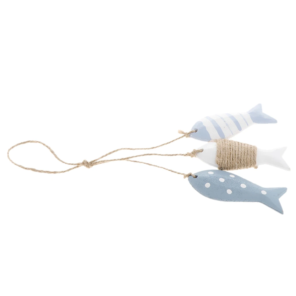 Висячая вывеска с тремя рыбками в навигационном стиле плакат табличкой