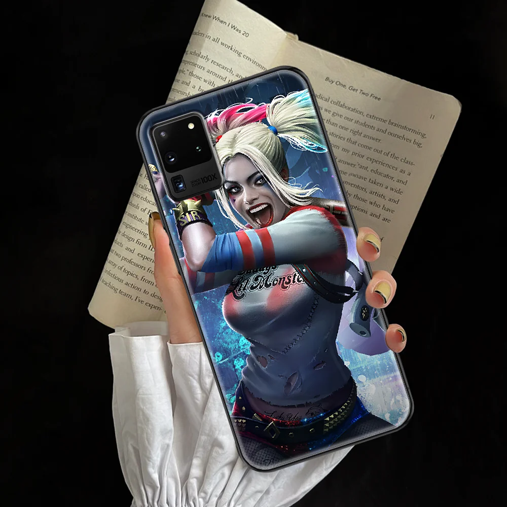 

Harley Joker Quinn Phone case For Samsung Galaxy Note 4 8 9 10 20 S8 S9 S10 S10E S20 Plus UITRA Ultra black silicone cell cover