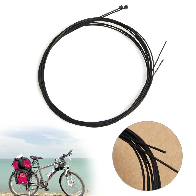 

2pcs Bike Bicycle Front Brake Shift Cable Rear Derailleur Wire Coated MTB