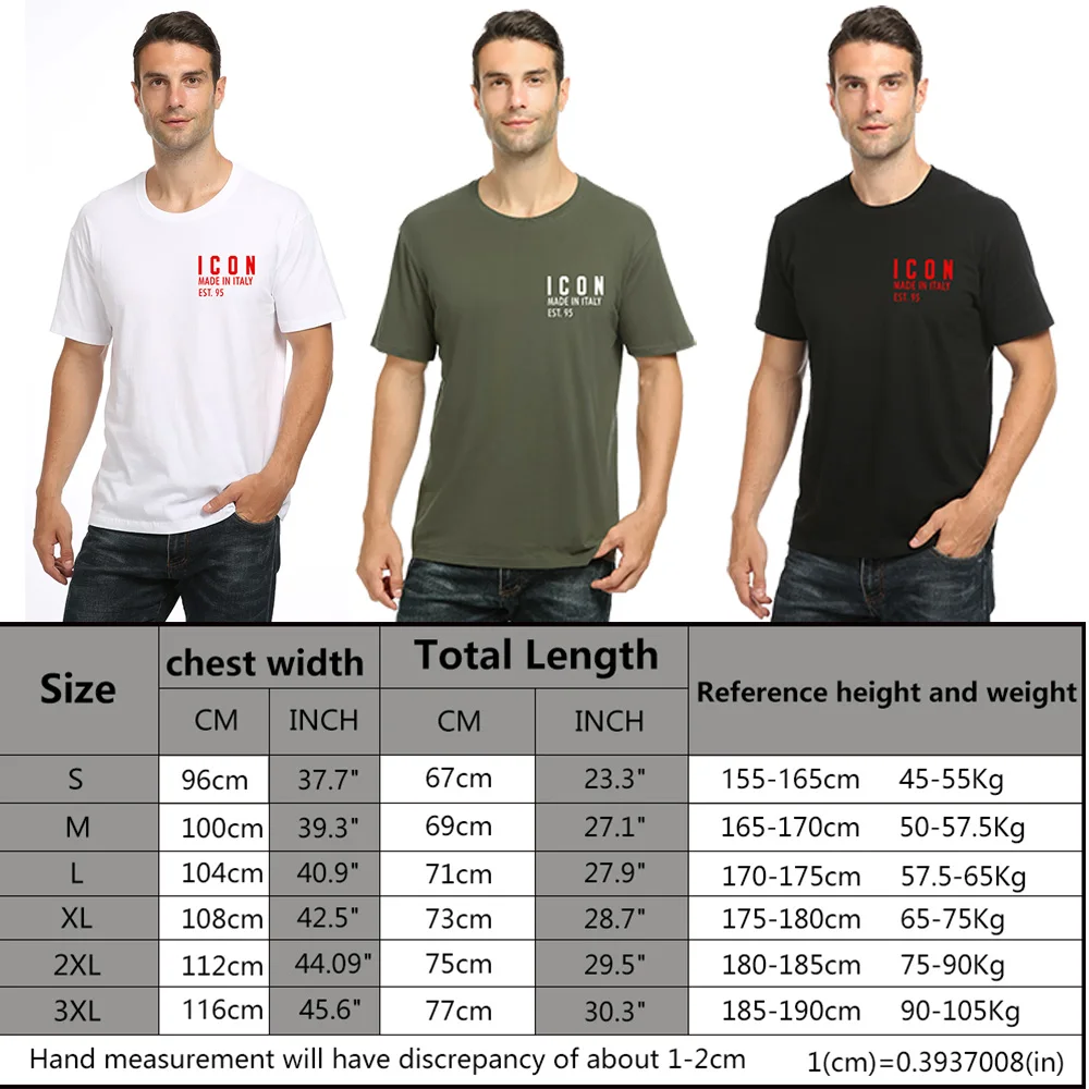 Футболка dsq Мужская и женская с логотипом значка Повседневная рубашка из 100%