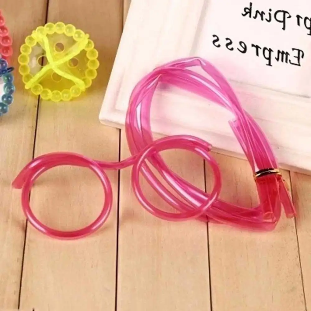 

1pc Soft Drinking Straw Eye Glasses Novelty Toy Party Gift Adult Straws Bar Accessories Birthday Child DIY D1X8