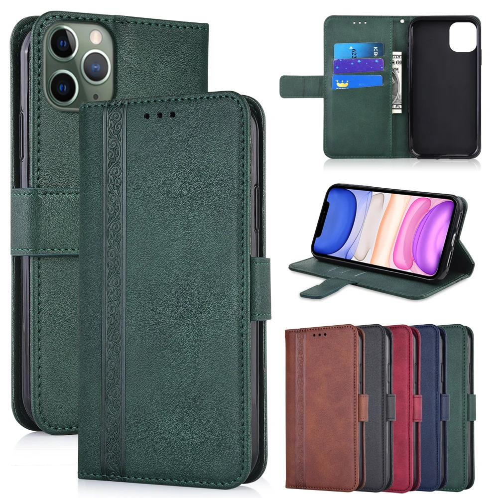 For iPhone 6 6s 7 8 Plus( Cover Wallet Flip Leather Case for iPhone 11 Pro X XR XS Max funda iPhone11 iPhone6 Book Case