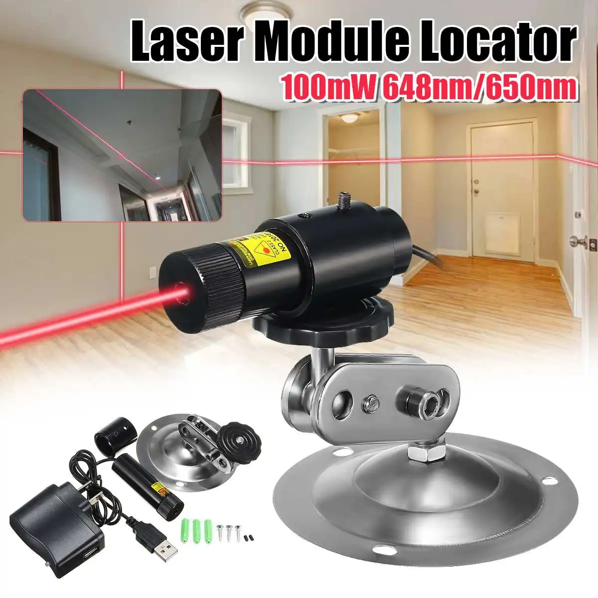 

Line Red Locator 648nm 650nm Infrared Laser Module Locator Red Laser Line Positioning For Woodworking Stone Cutting Machine