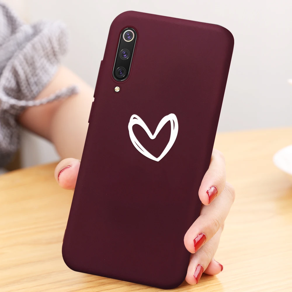 Окрашенный милый чехол для Xiaomi mi 9 Se 9T Pro Россия A2 A3 Lite задняя крышка 8 CC9 CC9E Мягкий