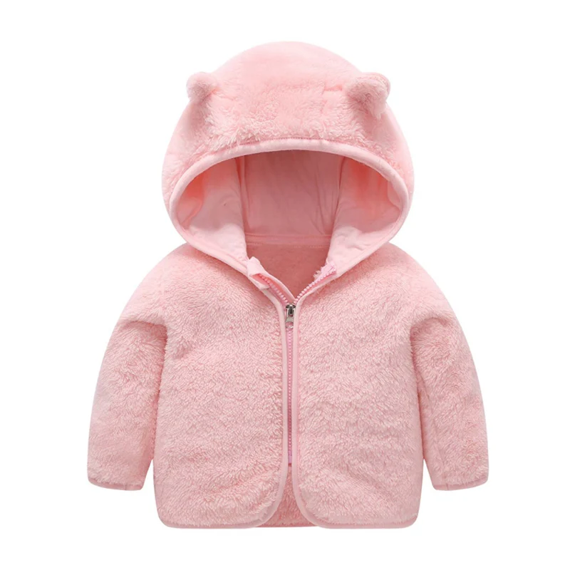

Cotton Striped Soft Newbrons Clothes For Babies Girls Boys Clothing Spring Warm Outerwear Infant Baby Hooded Jackets Coats 0-24M