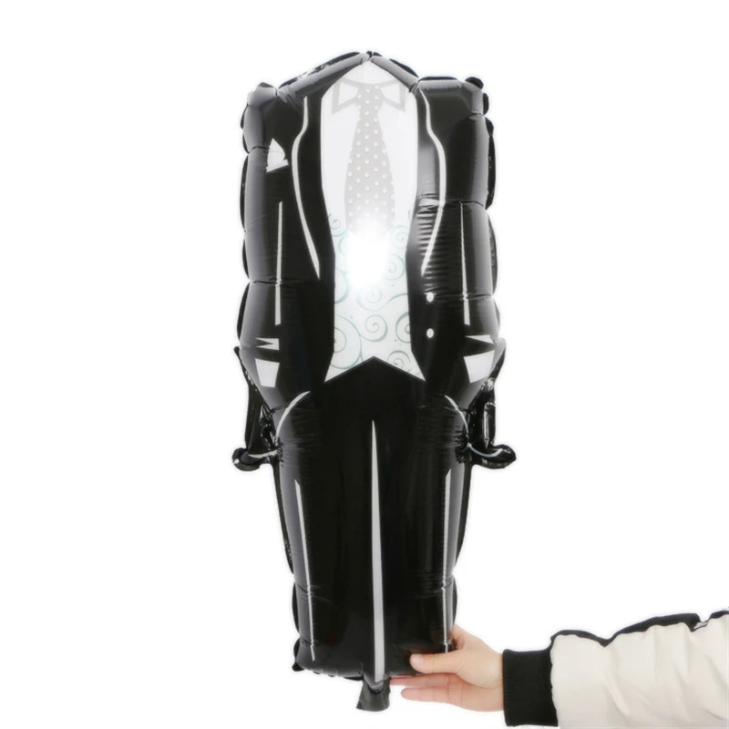 Новый костюм свадебное платье воздушный шар из алюминиевой фольги украшение для