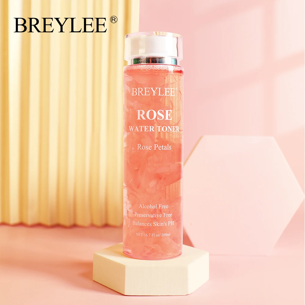 

BREYLEE Face Serum Face Toner Rose Water Deep Moisturizing Hydrating Anti Aging Brighten Skin Tone Dry Skin Care Essence 200ml