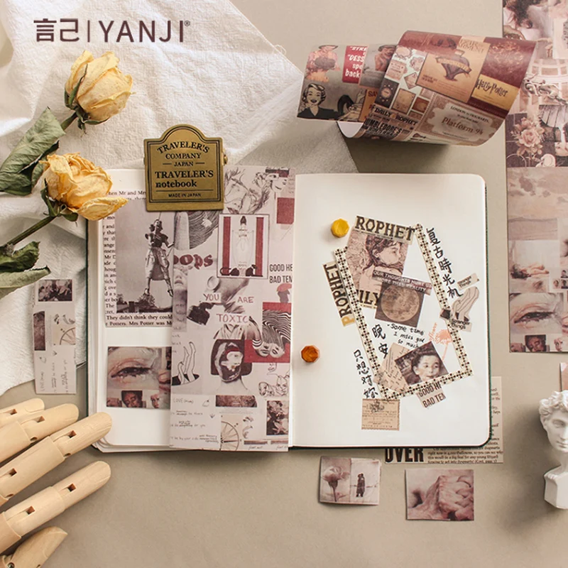 6 4*46 см винтажная газетная васи лента DIY Украшение скрапбукинг планировщик