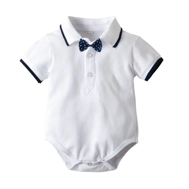 Одежда для маленьких мальчиков Боди с короткими рукавами + галстук-бабочка шорты