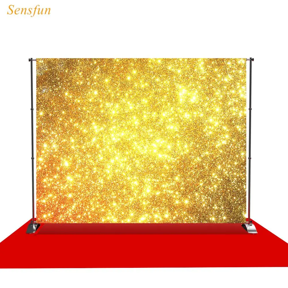 

LEVOO фотография фон Золотой блестящий день рождения пользовательский роскошный фон фотостудия реквизит для съемки