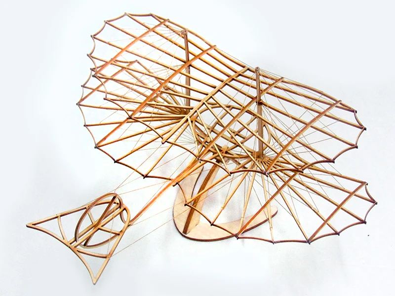ELERC DIY деревянные строительные наборы рождественский подарок игрушки Otto Lilienthal