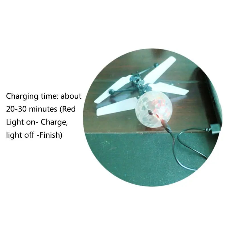 

Вспышка летающий шар инфракрасный индукционный цветной светодиодный дискотек RC вертолет детская игрушка R66D