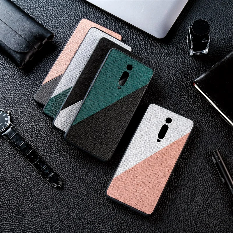 For Xiaomi Redmi K20 Pro Case Luxury Double Color PU Leather Soft TPU Back Cover Cases 9T mi Fundas Shell |