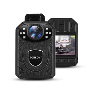 Imported BOBLOV Police Camera KJ21 64G HD1296P Wearable Body Cam Security Guard Mini Comcorders Night Vision 