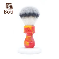 boti brush 3 color synthetic hair class a totem handle red yellow color whole brush shaving brush handle mens beard tool