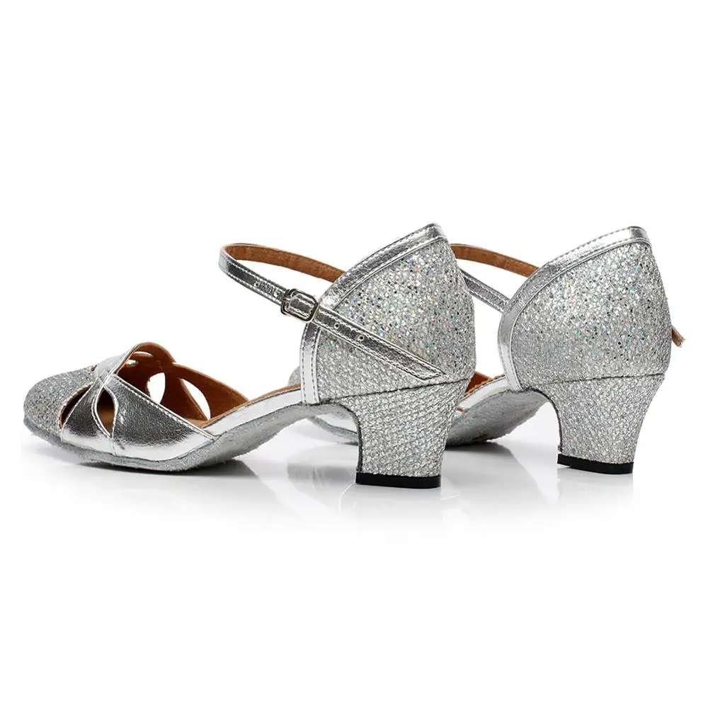 DKZSYIM/женская танцевальная обувь для латинских танцев золотистого/серебристого