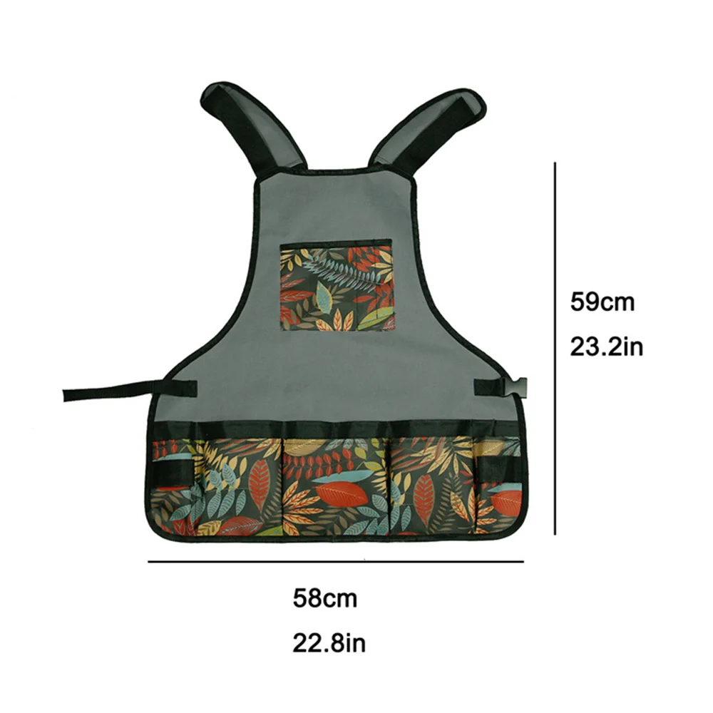 

Oxford Cloth Tool Apron Garden Apron for Home Garden Waterproof Garden Apron for Work Multiple pockets, Gardening Aprons for Men